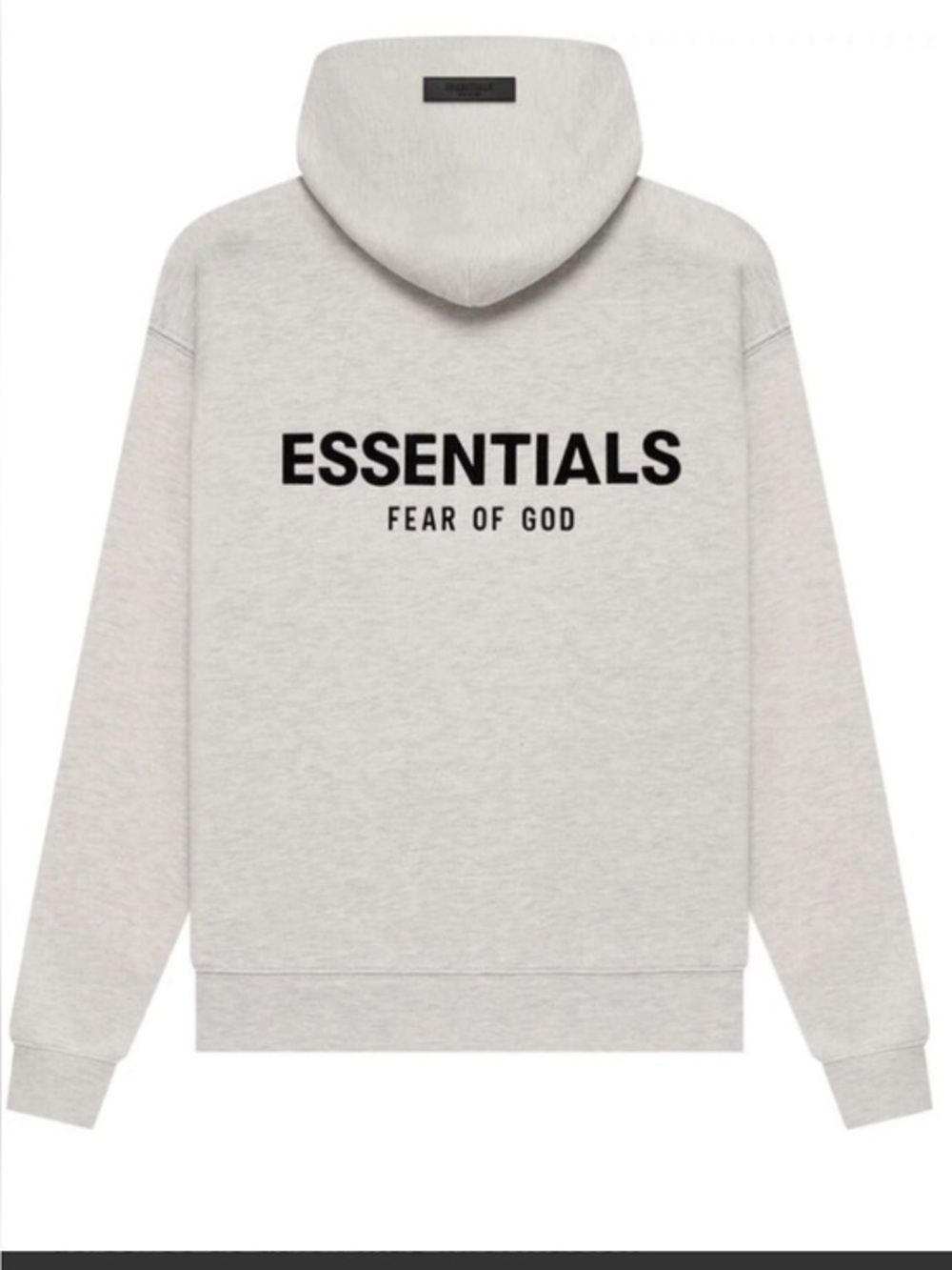 Fear of God ESSENTIALS Men's Light Oatme Logo Hoodie